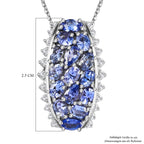 D'Joy Tansanit Schmuckset ca. 50 cm 925 Silber rhodiniert ca. 2,94 ct.