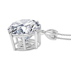 D'Joy Moissanit Anhänger mit Kette, ca. 50 cm 925 Silber rhodiniert ca. 29.85 ct