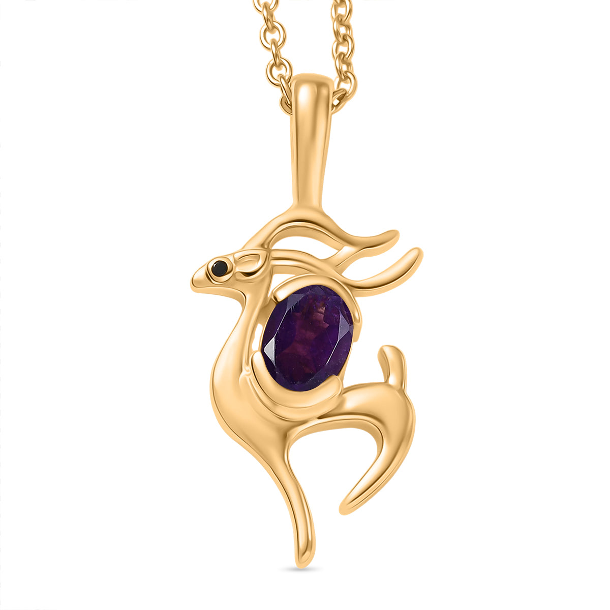 EVER TRUE Afrikanischer Amethyst, Schwarzer Spinell Schmuckset ca. 50 cm ca. 0.72 ct