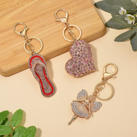 Roter Kristall Schmuckset Legierung emailliert, Legierung Gelb