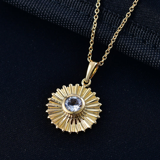 EVER TRUE Weißer Topas Schmuckset ca. 50 cm ca. 1.00 ct