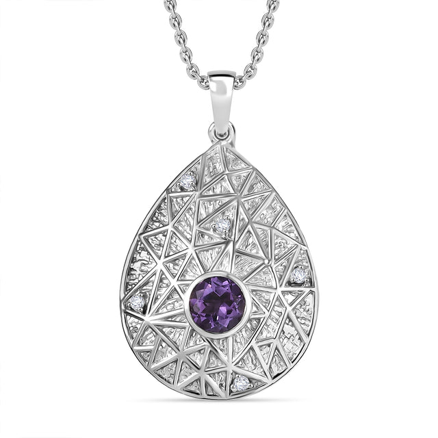 EVER TRUE Bolivianischer Amethyst, Weißer Topas Schmuckset 