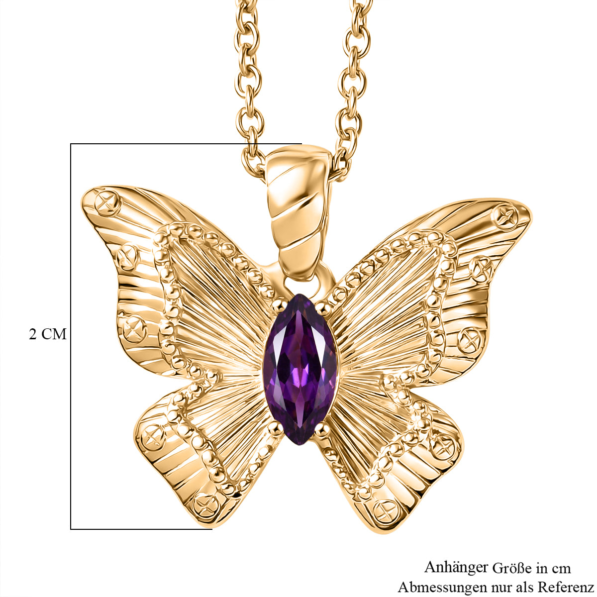 EVER TRUE Afrikanischer Amethyst Schmuckset ca. 50 cm ca. 0.49 ct