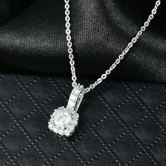 LUXURIANT DIAMOND - Lab Grown Diamant SI-GH Schmuckset ca. 45 cm 925 Silber 750 Gelbgold Vermeil ca. 0.40 ct