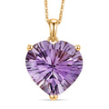 D'Joy AA Rose De France Amethyst Anhänger mit 50cm Kette - 10,55 ct.