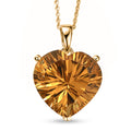 D'Joy AA Citrin Anhänger mit 50cm Kette - 9,60 ct.