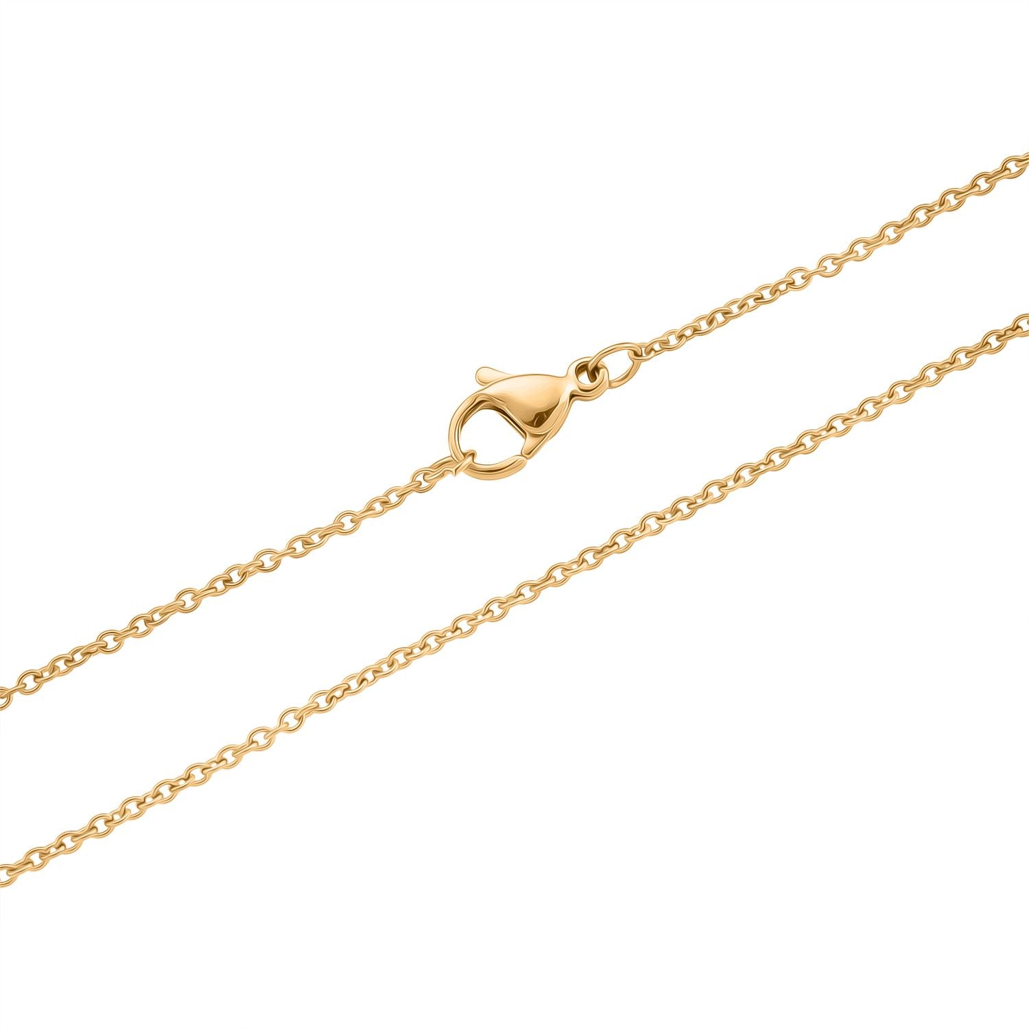 AAA Lila Süßwasser Perle Anhänger mit Kette, ca. 50 cm 316L Edelstahl goldfarben