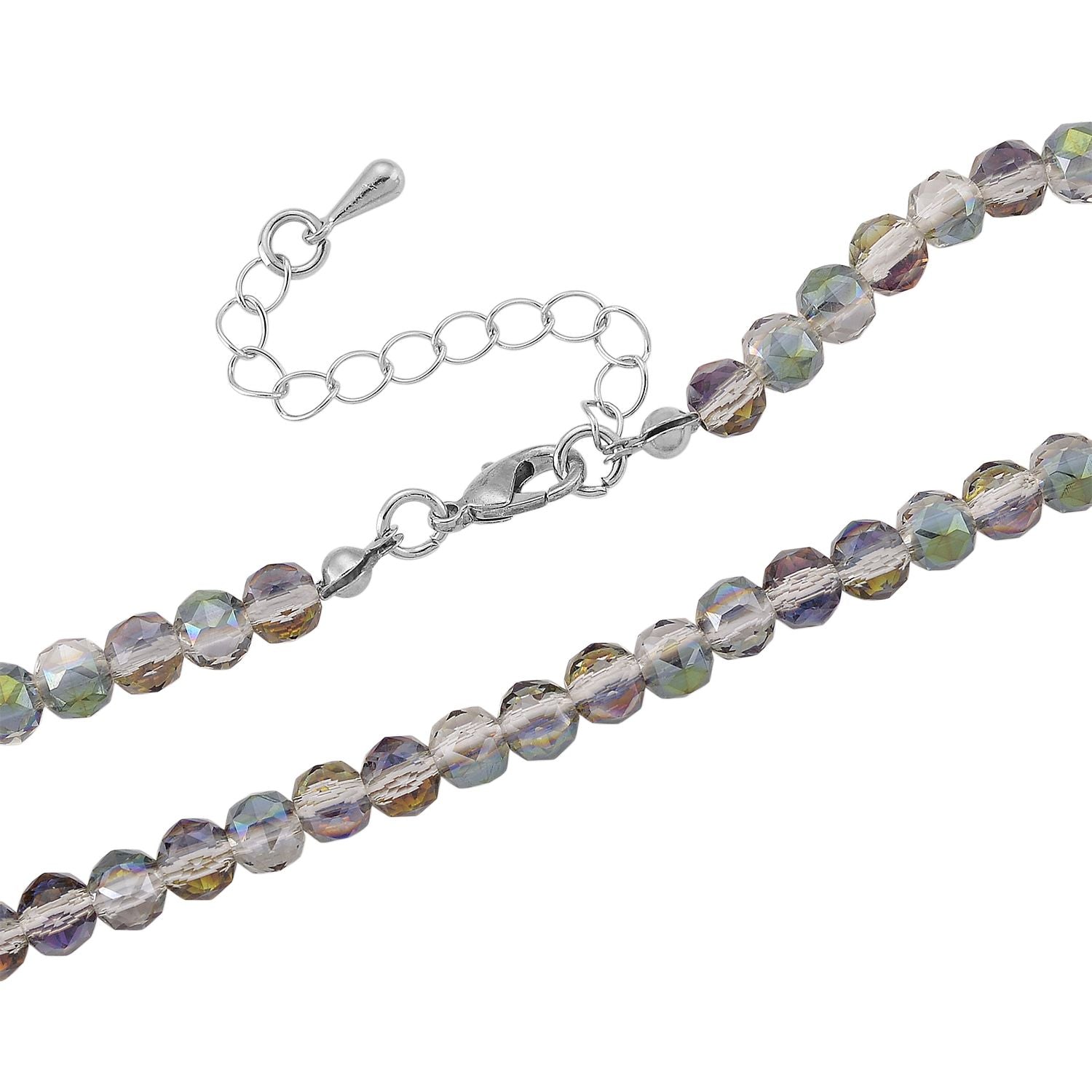 Mysticher regenbogen kristall Schmuckset ca. 60 cm + 5 cm Extender
