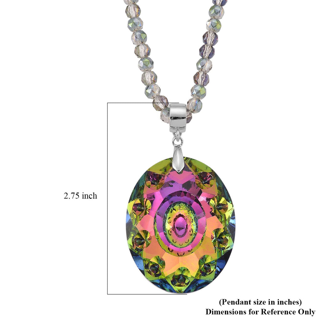 Mysticher regenbogen kristall Schmuckset ca. 60 cm + 5 cm Extender
