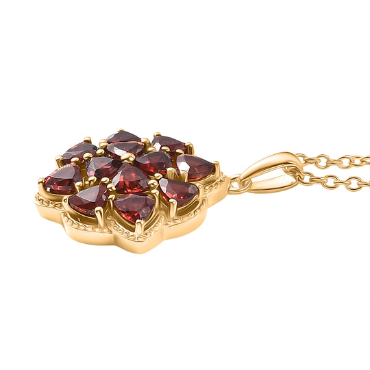 EVER TRUE Mosambik Granat Schmuckset ca. 50 cm ca. 3.56 ct