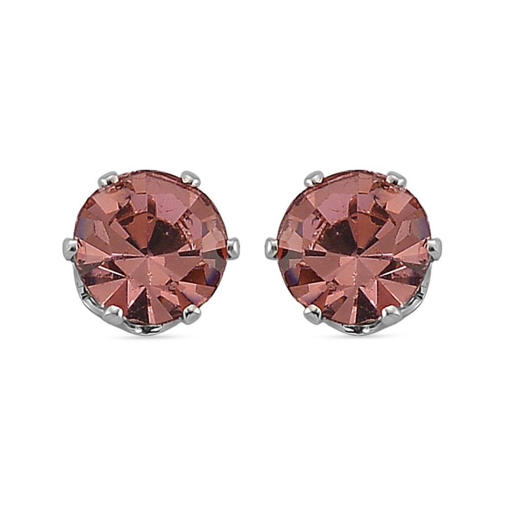 Rosa  Muschelkernperle (4-10 mm), Rosa Kristall Schmuckset 316L Edelstahl, Nickelfreies Messing