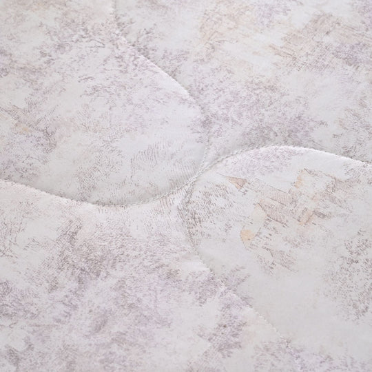 SERENITY NIGHT High-Tech Cooling-Steppdecken-Set mit edler, temperaturregulierender Maulbeeren-Seiden-Füllung und MOP Knöpfe, 135x200 - 40x80 cm, Gold