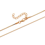 Mehrfarbiger Kristall Anhänger mit Kette ca. 63.5 cm + 5 cm Extender, Legierung Gelb