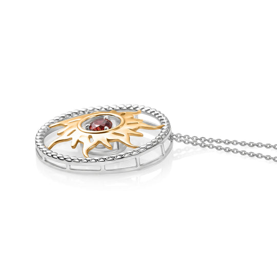 GP - AAA Blaze Feueropal, Kanchanaburi Blauer Saphir Schmuckset ca. 50 cm 925 Silber platiniert, 925 Silber platiniert und vergoldet ca. 0.26 ct