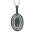 CULLINAN MINE - Blauer Diamant Schmuckset ca. 50 cm 925 Silber Rhodiniert ca. 1.00 ct