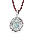D'Joy Larimar Schmuckset ca. 50 cm 925 Silber Rhodiniert ca. 69,12 ct.