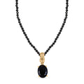 EVER TRUE AA Natürlich Schwarzer Obsidian, Schwarzer Spinell Schmuckset ca. 50 cm ca. 51.00 ct