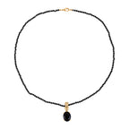 EVER TRUE AA Natürlich Schwarzer Obsidian, Schwarzer Spinell Schmuckset ca. 50 cm ca. 51.00 ct