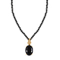 EVER TRUE AA Natürlich Schwarzer Obsidian, Schwarzer Spinell Schmuckset ca. 50 cm ca. 51.00 ct
