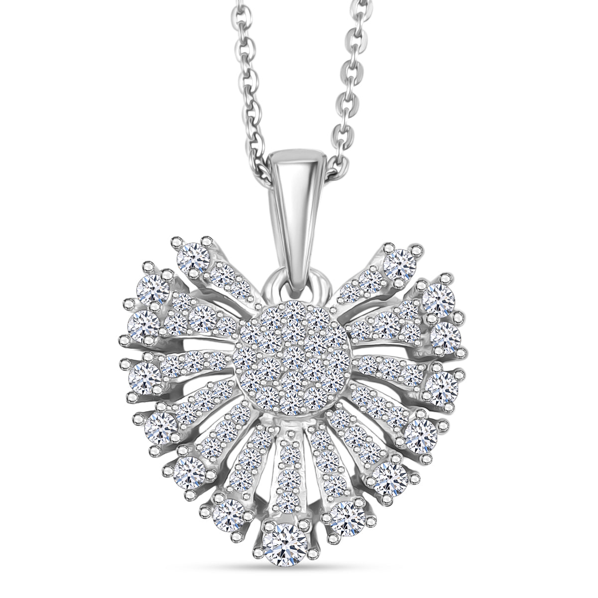 LUXURIANT DIAMOND - Lab Grown Diamant SI-GH Schmuckset ca. 50 cm 925 Silber rhodiniert ca. 0,50 ct.