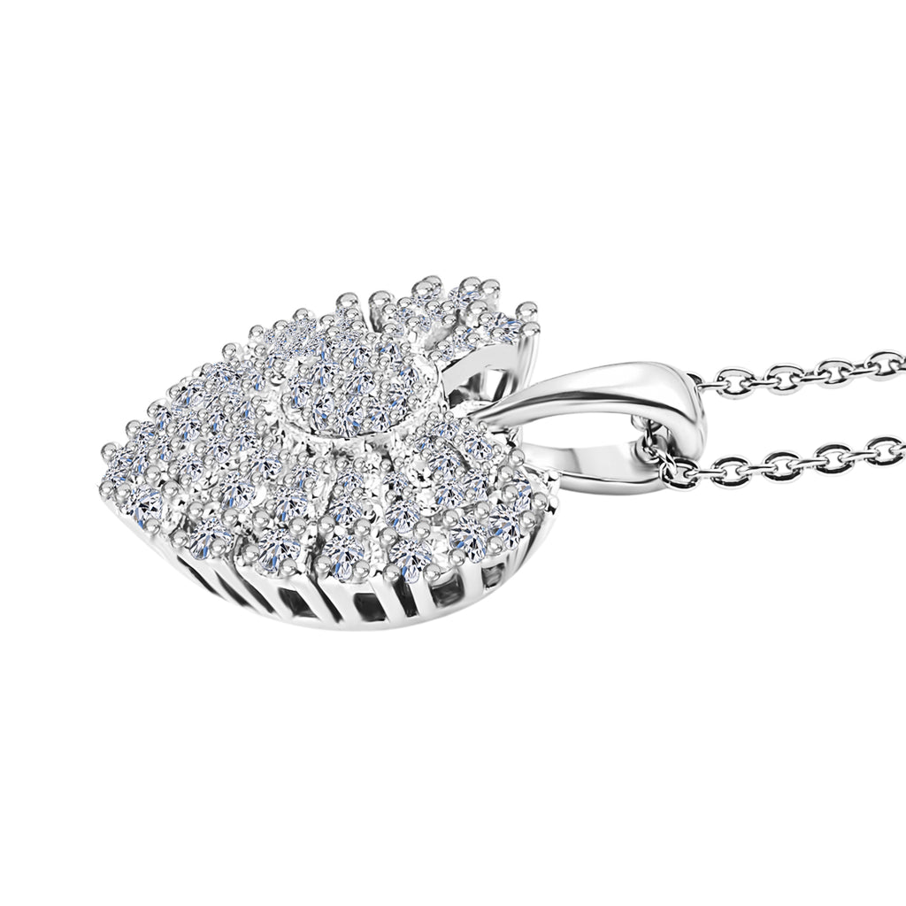 LUXURIANT DIAMOND - Lab Grown Diamant SI-GH Schmuckset ca. 50 cm 925 Silber rhodiniert ca. 0,50 ct.