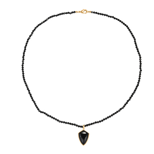 EVER TRUE AA Natürlich Schwarzer Obsidian, Schwarzer Spinell Schmuckset ca. 50 cm ca. 71.00 ct