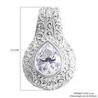 D'Joy Royal Bali Tropfenschliff Moissanit Ringe und Anhänger in 925 Silber