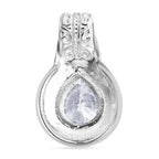 D'Joy Royal Bali Tropfenschliff Moissanit Ringe und Anhänger in 925 Silber