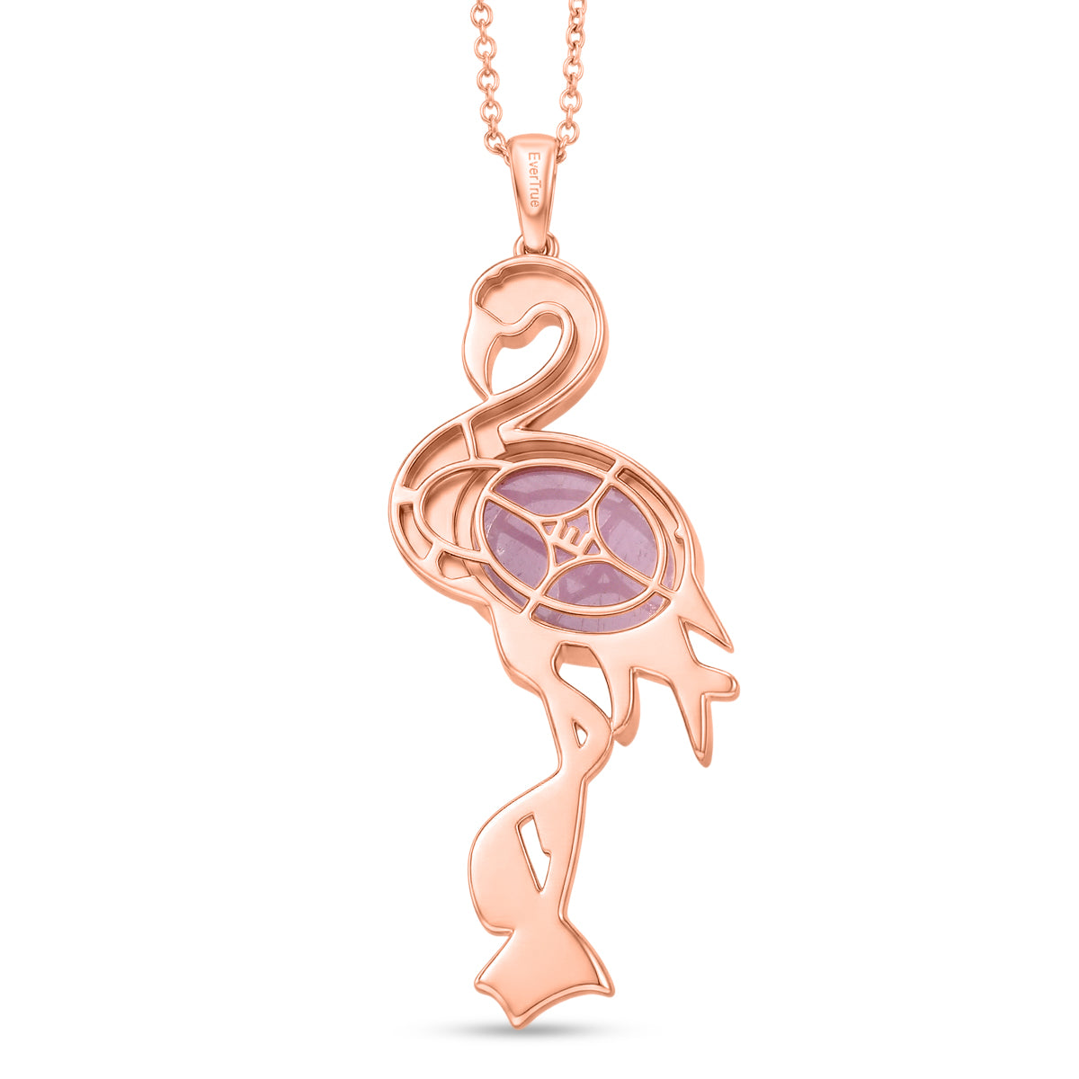 EVER TRUE Kunzit, Schwarzer Spinell Anhänger mit Kette, ca. 50 cm ca. 11.22 ct