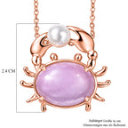 EVER TRUE Kunzit, Süßwasser Perle (5-6mm) Schmuckset ca. 50 cm 12.59 ct