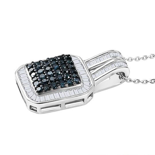 D'Joy Weißer Diamant Schmuckset ca. 50 cm 925 Silber rhodiniert ca. 1,00 ct.