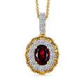 LUXURIANT DIAMOND - AAA Rubellit, Lab Grown Diamant Schmuckset ca. 50 cm ca. 2,32 ct.