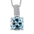LUXURIANT DIAMOND - AAA Aquamarin, Lab Grown Diamant Schmuckset ca. 50 cm ca. 2,65 ct.