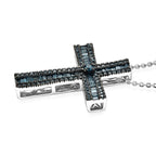 CULLINAN MINE - Blauer Diamant Schmuckset ca. 50 cm 925 Silber Rhodiniert ca. 0.69 ct
