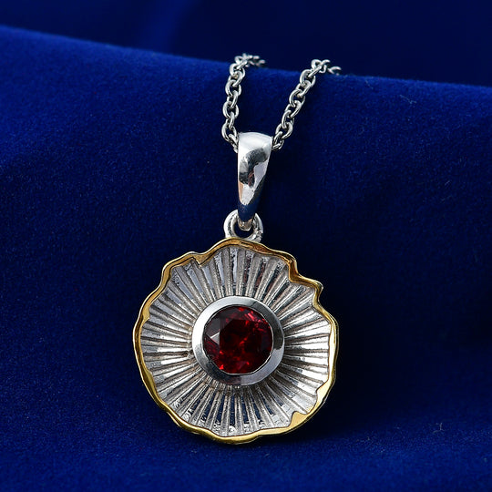 EVER TRUE Roter Granat Schmuckset ca. 50 cm ca. 1,00 ct.