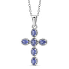 EVER TRUE Tansanit Schmuckset ca. 50 cm ca. 1,10 ct.