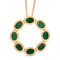 EVER TRUE Verde Onyx Anhänger mit Kette, ca. 50 cm ca. 3.68 ct