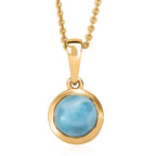 D'Joy AAA Larimar Schmuckset ca. 50 cm ca. 1,60 ct.