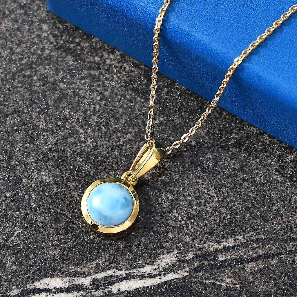 D'Joy AAA Larimar Schmuckset ca. 50 cm ca. 1,60 ct.