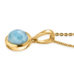 D'Joy AAA Larimar Schmuckset ca. 50 cm ca. 1,60 ct.