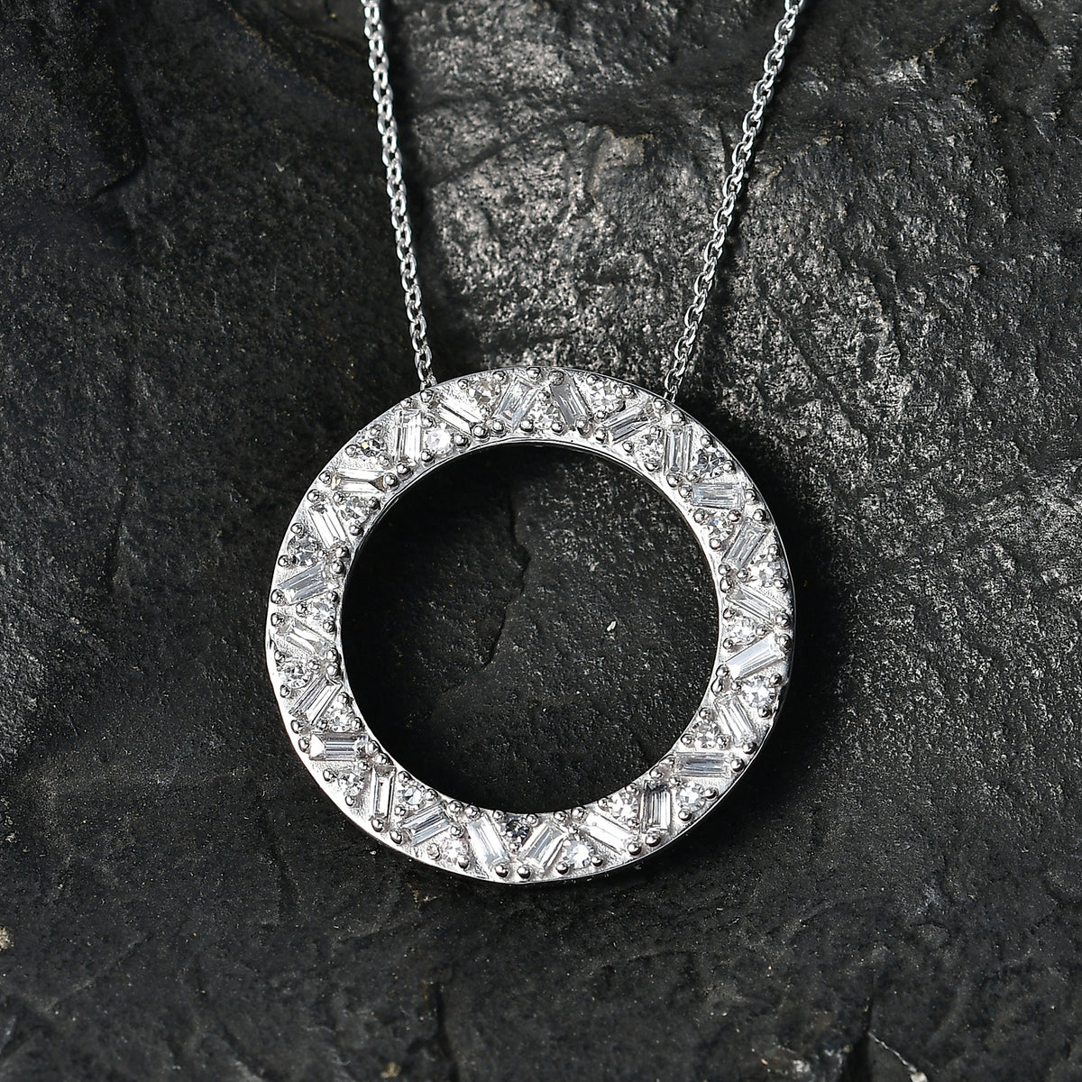 LUXURIANT DIAMOND - Lab Grown Diamant SI-GH Schmuckset ca. 50 cm 925 Silber Rhodiniert ca. 1,01 ct.