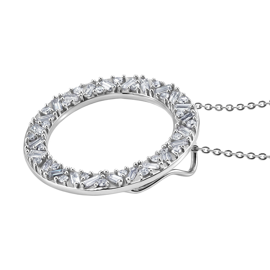 LUXURIANT DIAMOND - Lab Grown Diamant SI-GH Schmuckset ca. 50 cm 925 Silber Rhodiniert ca. 1,01 ct.