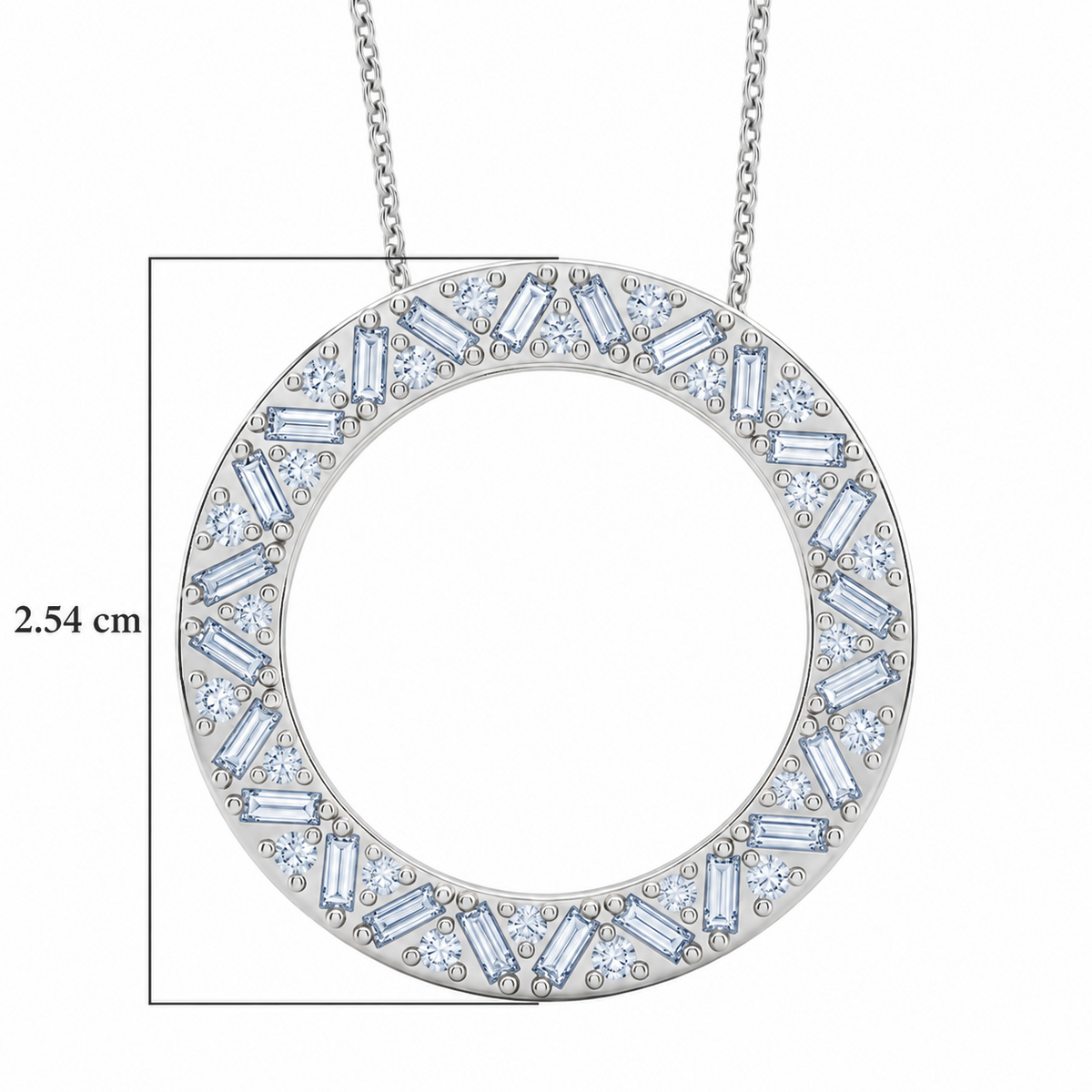 LUXURIANT DIAMOND - Lab Grown Diamant SI-GH Schmuckset ca. 50 cm 925 Silber Rhodiniert ca. 1,01 ct.