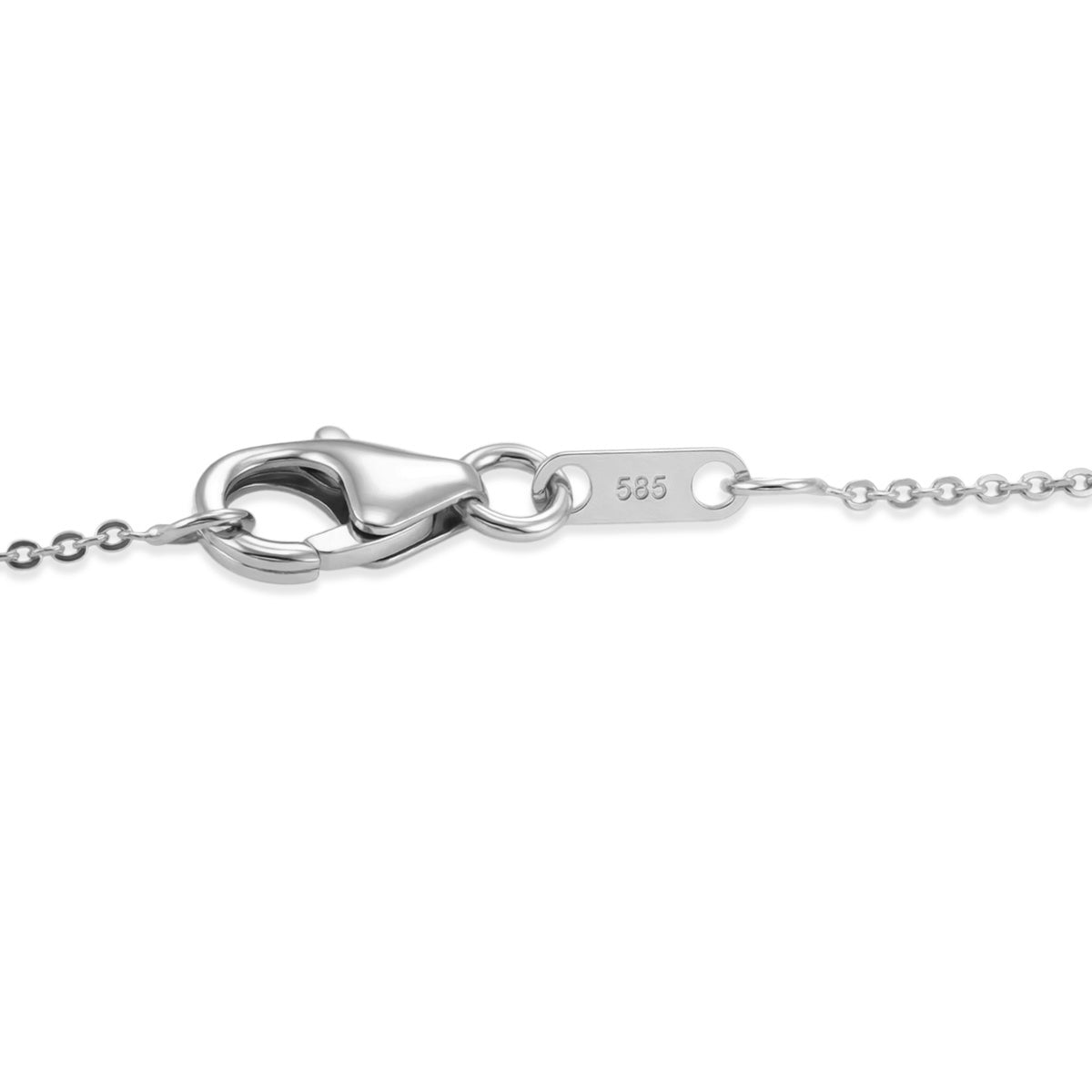 D'Joy Blauer Zirkon, Weißer Zirkon Schmuckset ca. 50 cm 925 Silber Rhodiniert ca. 1,98 ct.