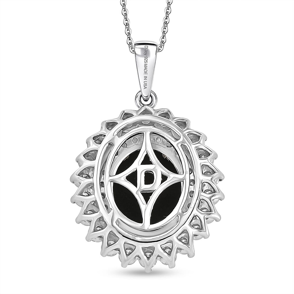 D'Joy AA, Moissanit AGI zertifiziert Schmuckset ca. 50 cm 925 Silber Rhodiniert ca. 3,33 ct.