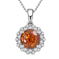 D'Joy AA Sphalerit, Moissanit Schmuckset ca. 50 cm 925 Silber Rhodiniert ca. 3,00 ct.