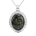 Burmesischer Rubin Schmuckset ca. 50 cm 316L Edelstahl Silber, Nickelfreies Messing Silber ca. 50,00 ct.