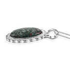 Burmesischer Rubin Schmuckset ca. 50 cm 316L Edelstahl Silber, Nickelfreies Messing Silber ca. 50,00 ct.