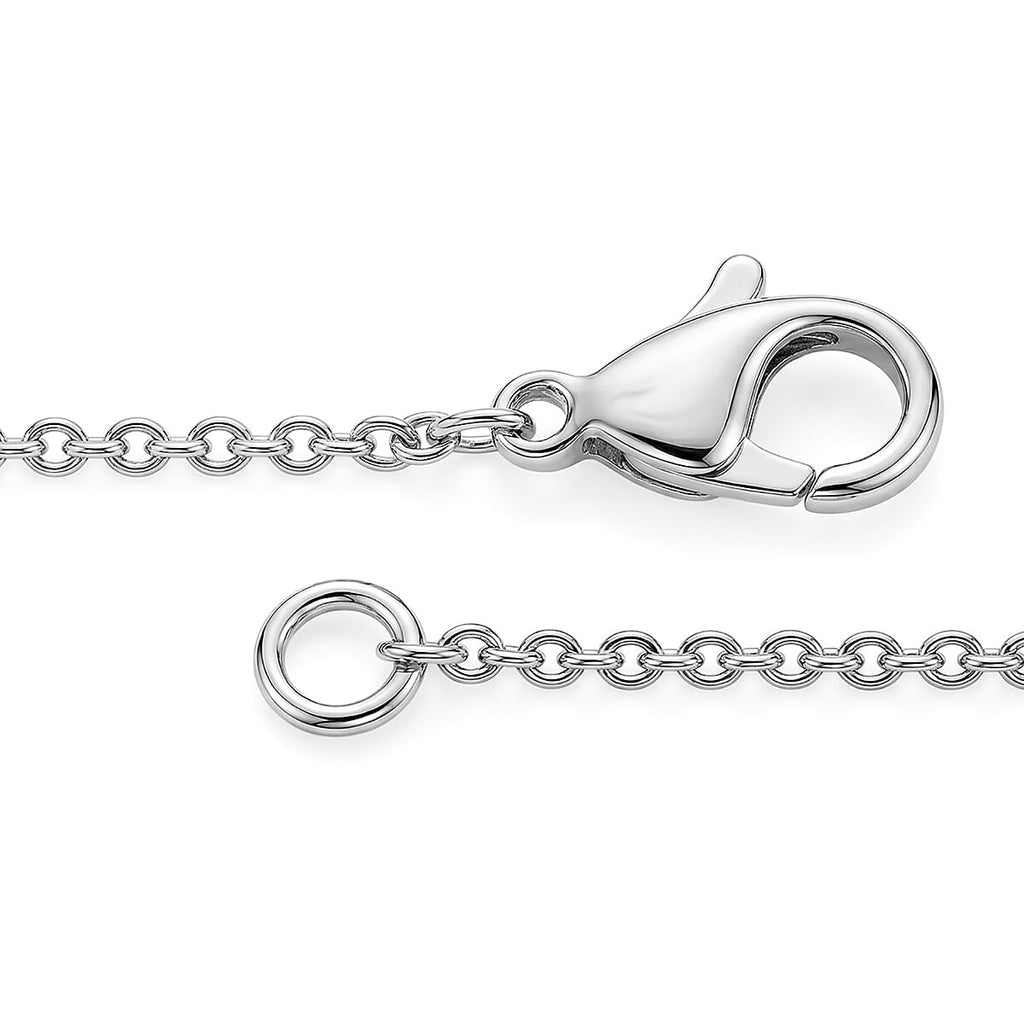 Burmesischer Rubin Schmuckset ca. 50 cm 316L Edelstahl Silber, Nickelfreies Messing Silber ca. 50,00 ct.