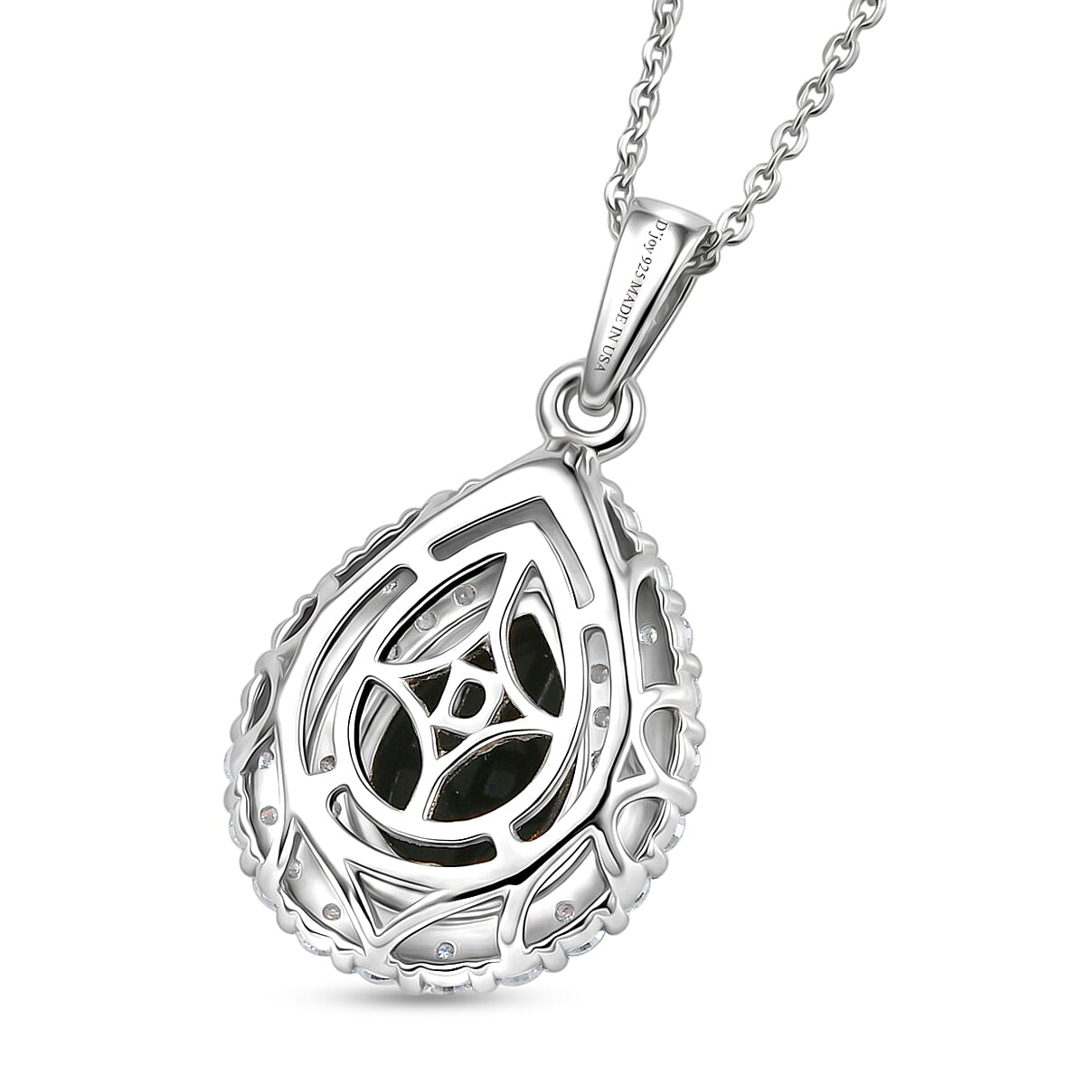 D'Joy AA, Moissanit AGI zertifiziert Schmuckset ca. 50 cm 925 Silber Rhodiniert ca. 2,01 ct.